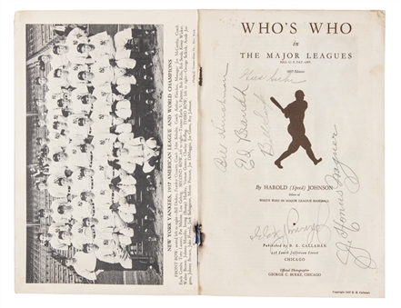 1938 Pittsburgh Pirates Multi-Signed "Whos Who in the Major Leagues" Soft Cover Book Including Honus Wagner (JSA)
